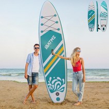 SUP 패들보드 서핑보드 물놀이 수상레저 서핑 제주도체험 서핑용품, 그린: 320x81x15cm