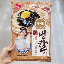 삼립 하이면 들기름 냉칼국수 2인 398G x 1개 아이스박스포장