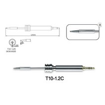 ATTEN GT-2010 5V 2A USB 납땜 펜 및 디지털 LED 디스플레이 인두 10W 자동 절전 용접, 05 T10-1.2C tip_01 10W