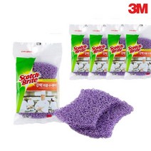 3M 강력 퍼플 수세미 10개(2개씩 포장/5팩) 철수세미 대용, 1세트, 10개입