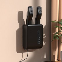 안전화 관리기 신발 살균 건조기 전기 탈취제 제습기 장치 풋 워머 히터 홈 휴대용 항온, 검은색