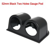 복합가스 측정기 산소농도 AD 52MM 범용 자동차 EXT 온도 측정기 배기 가스 게이지 7 색 LED 백라이트 E, 05 Double Gauge Pod