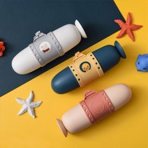 잠수함 휴대용 칫솔케이스 / 양치컵 여행용 칫솔통, 화이트