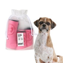 리팝스 극세사 반려동물 펫타올 3종 세트, 핑크