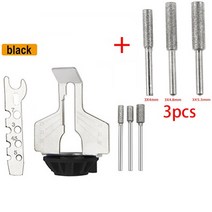 체인톱연마기Towayer-전기 톱 샤프닝 어태치먼트 로타리 공구 키트 전기 그라인더 폴리싱 세트 체인 툴, 14 black 3Pcs