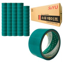 소유 청테이프 면테이프 보수용 녹색 48mm x 15M 24M 1BOX, 48mm*15M 녹색, 10개