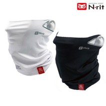 엔릿 국산/튜브나인 쿨 엑스/이어루프/시원한 야외할동의 필수품/닥터박티 항균처리제품/자외선차단/특수냉감의 쿨링효과, 블랙