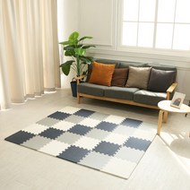 EVA 퍼즐매트 놀이방매트 10P 30X30X1.2cm, 아이보리