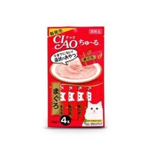 이나바 챠오츄르 고양이간식 4개입, 참치,가다랑어,닭가슴살, 56g, 6팩
