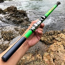 1.8m GHOTDA 탄소 섬유 바위 텔레스코픽 피더 극 회전 잉어 낚싯대 낚시대, 초록, 3.0m