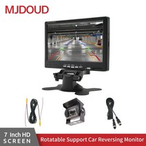 사이드블랙박스 화물차 3채널 블랙박스 mjdoud 12-24v 7 인치 hd 1024600 자동차 모니터 후방 카메라 보안 카메라 주차 시스템 대시 호환, 700-15m