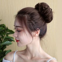 올림머리 곱창가발 밴드 8p(밀크운) C컬 부분가발 당고 똥 만두 끈, 단품, 쿠팡 본상품선택, 쿠팡 1