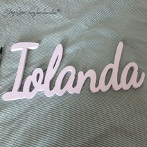 사용자 정의 나무 이름 또는 단어. 벽과 장식을 맞춤화하는 표지. 베이스에, 04 red_02 35 cm wide