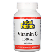 [핫딜][오늘출발][90정] 네츄럴팩터스 고용량 고함량 비타민C 1000 아스코르빈산 바이오플라보노이드 비타민씨 영양제, #초특가# 90정 x 5개