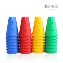 바른키즈 멀티짐 원탑 / 칼라콘 허들콘 어린이 놀이 체육교구, 파랑