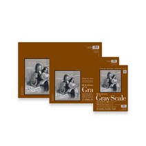 스트라스모아 차콜지 5색 혼색 스케치북 gray scale pad 전문가용 스케치북, 30x46cm