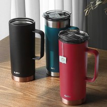 밀폐력 좋은 보온 보냉 드라이브 차량용 텀블러 600ml, 터키블루600ml