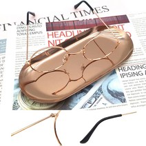 로즈골드 심플한 동그란안경테 가벼운동글 원형안경테