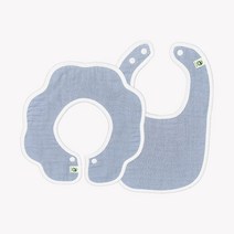 BayKids 무형광 거즈 턱받이, 6) 거즈 토끼턱받이 보라