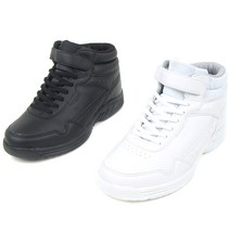 C에어로빅운동화 발목운동화 가벼운운동화 프리스타일 에어로빅화 실내운동화 하이탑운동화 초경량운동화, 230, BLACK