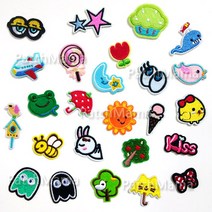 다이찌몰 미니 자수 와펜 열접착 패치 모음, 1개, 009번 미니새장