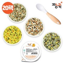짱죽 골고루 이유식 완료기 아기밥 20팩 13 14개월부터, 20팩 골고루/완료기 아기밥_S505|