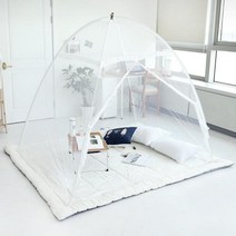 1초 원터치 폴딩 모기장 침대 사각 캐노피 텐트 홈쇼핑 원천봉쇄 캠핑용 싱글 1인 대형, 사각(대형)