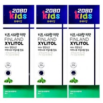 2080 2080 8세~ 키즈 자일리톨 사과향 치약 80g/초등학생, 3개