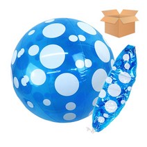 (오로라) 땡땡이 비치볼 10개입(1봉) 야외 물놀이 공