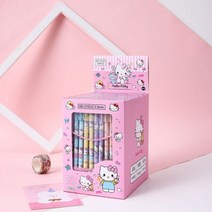 12-144pcs Sanrio 지울 수있는 중립 펜 헬로키티 멜로디 쿠로미 시나모롤 롤러 볼펜 학교 용품 문구 도매, A5_Erasable blue 12pcs