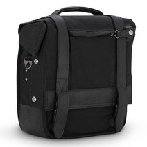 BURLY Brand Voyager 싱글 새들백 - 탈착식 디자인으로 메신저 백으로 변환 가능 가방 1개 할리 데이비슨 인도 및 대부분의 오토바이용 범용 (B15-1000B)