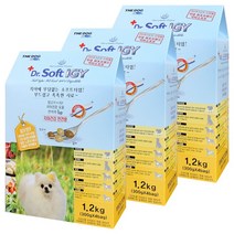 닥터소프트 IGY 애견사료 1.2kg x 3 Dr.Soft IGY Pet Food 1.2kg x 3