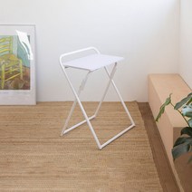 가구느낌 접이식사이드테이블 간이 노트북 소파, 04_접이식사이드테이블-화이트화이트
