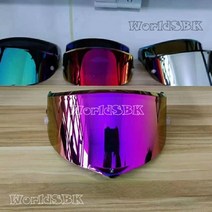 오토바이 스쿠터 바이크 헬멧 쉴드 풀페이스 오픈페이스 반모 xxl 용품 하이바 AGV PISTA GP R GP RR Corsa R Corsa RR RACE3에 적합한 방폭 및, 로즈 레드