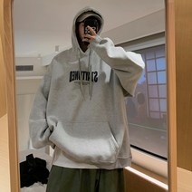 모노포스 스테이 레터링 후드 티셔츠 MD380