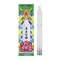 연꽃 양초 1호 W2cm x H20cm 6개입