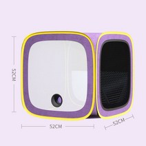 애완 동물 건조 상자 고양이 케이지 개 헤어 드라이어 손질 집 가방 핸즈프리 시스템, 02 보라색