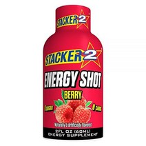 Stacker 2 에너지 샷 베리 56 7g, Berry, 2.5 Ounce