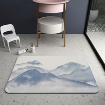 Furong 실리실린더 소프트 워터매트 욕실 앞 미끄럼방지매트 화장실 가정용 발매트 화장실 카펫