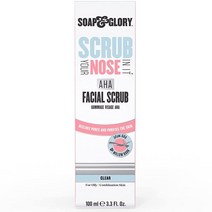 Soap & Glory Scrub Your Nose In It 각질 제거 페이스 스크럽 - 정화 막힘 제거 딥 포어 클렌저 및 AHA 각질 제거제 - 카모마일 및 민트 2분 T