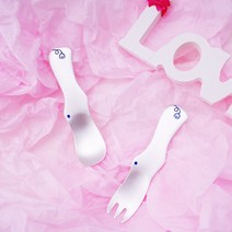 [고집몰] 아기 은수저 은포크세트(하마), 상세 설명 참조