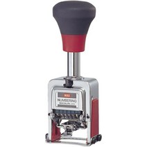 맥스 스탬프 도장 넘버링 4단 10단 NO-1007 매기기NR-G505, 4단4패턴