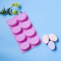 피케이몰 1+1 타원형 비누틀 캔들 석고 모양 몰드, 타원