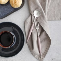 파스텔톤 실버 유아용 간식 스푼포크 티스푼수반 신혼여행선물 티테이블, 그린, 티포크