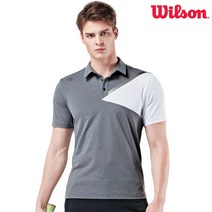 윌슨 반팔티 TRS_5233 GRY 카라티 테니스 배드민턴