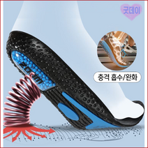 미국 기능성 포론 줌 에어 깔창 충격흡수신소재 키높이 운동화 군화 샌들 구두, 블랙