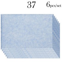 실내 방음벽 방음재 방음장치 음향 패널 6 pcs 방음 벽 방음 방음 홈 음악 방음, 협력사, 37빛 하늘색, 0.9cm 중간 밀도