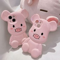 [바보사랑] 2퍼센트 큐티피그 유광스타일 아이폰 케이스 호환, 기종/색상:아이폰13/단일옵션, 상세 설명 참조