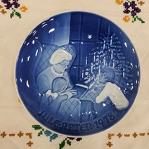 (엔틱/빈티지) 로얄코펜하겐 1978년 빙앤그뢴달 B&G 크리스마스 기념접시