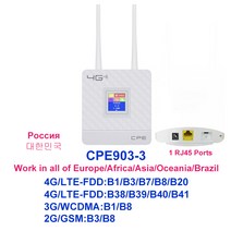 공유기 4G Wifi 무선 라우터휴대용게이트웨이FDDTDDLTEWCDMAGSM글로벌 언락심카드 슬롯WANLAN 포트, 02 European Version